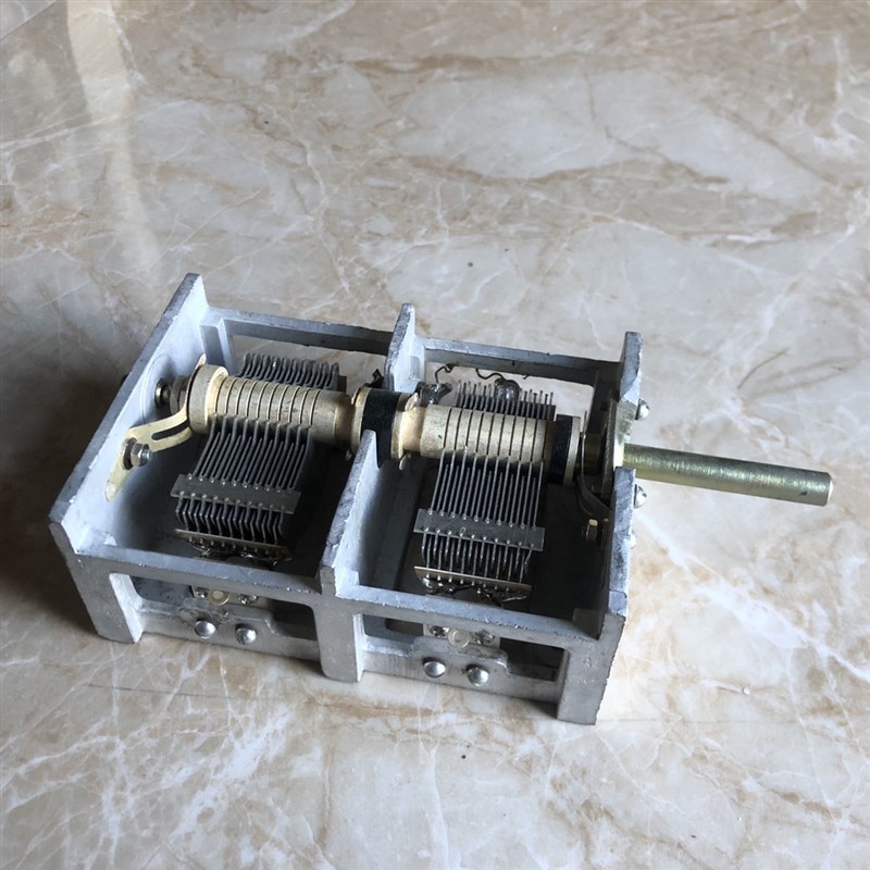 拆机大片距高Q值21-250P双联可变电容DIY天调制作