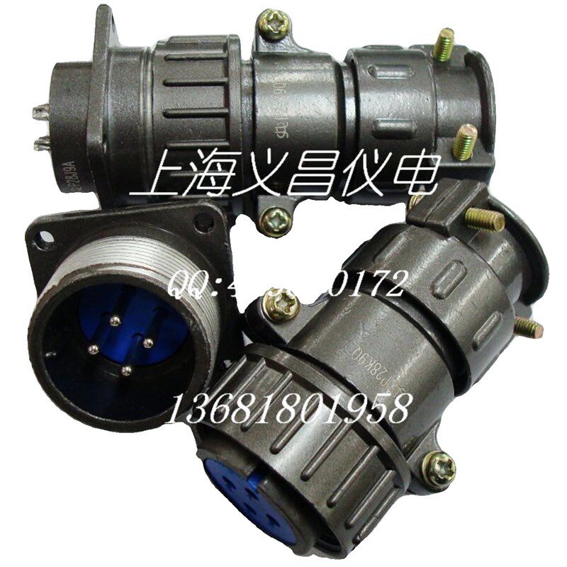 P28 航空插头插座 4芯 7芯 圆形连接器 P28K12Q P28K9Q