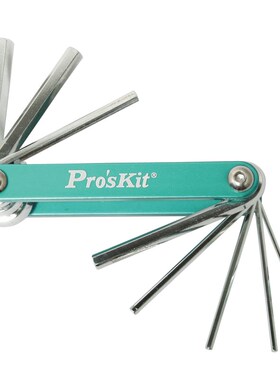 宝工HW-221M便携式省力折叠扳手 内六角扳手组套套装1.5-8mm