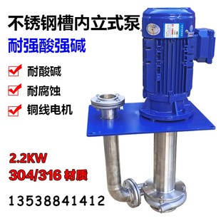 电机液下泵 316耐酸碱循环东元 胜川宝不锈钢槽内泵立式 化工泵304