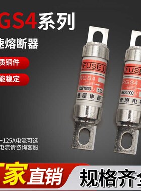 快速熔断器RGS4-32A 40A 50A 63A 80A 100A 125A 690V陶瓷保险丝