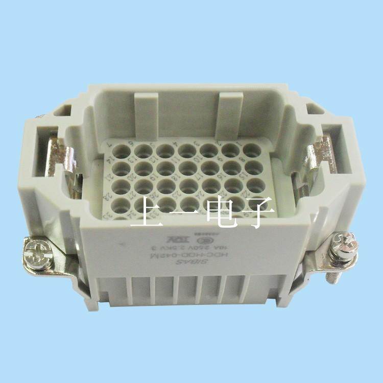 TE泰科SIBAS西霸士重载连接器HDC-HDD-042M/F配CDM/F插针插孔外壳