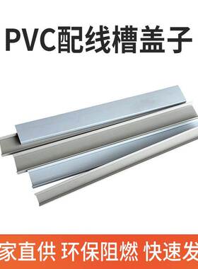 PVC配线槽单独盖子 阻燃工业塑料线槽电箱控制电柜走线/灰色/蓝色