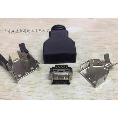 SCSI 连接器 MDR连接器 14PIN 伺服连接器接头 SCSI-14P 卡扣式