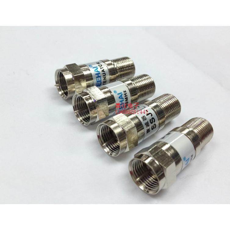 F头衰减器英制 射频同轴固定03DB 10DB 20DB 30DB 5-1000MH衰减器