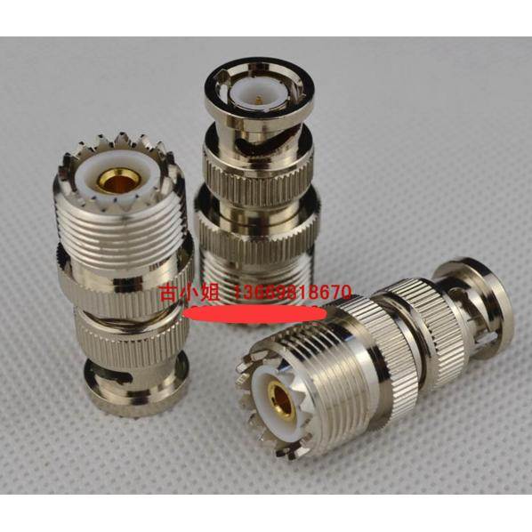 UHF母头转Q9公头射频信号转接头优质馈线转接头BNC/UHF-JK连接器