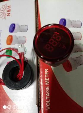 指示灯型电流表 迷你电流表 0-100A 超小尺寸 LED数码管直观显示