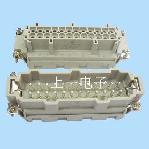 TE泰科SIBAS重载连接器HDC-HES-024MS/FS 016 010 006弹片压接