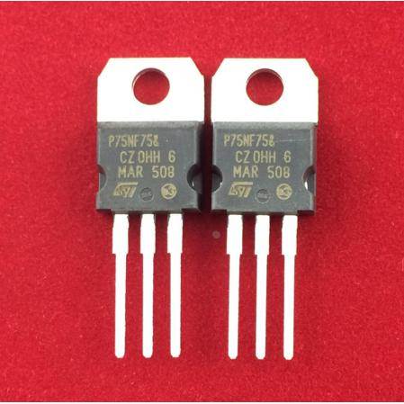 STP75NF75 P75NF75场效晶体管MOS管马达控制器逆变器三极管TO-220