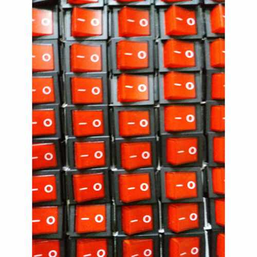 宁波万事达SOKEN船型开关电源开关6脚带灯银点RK1-01 KCD4 2X2N