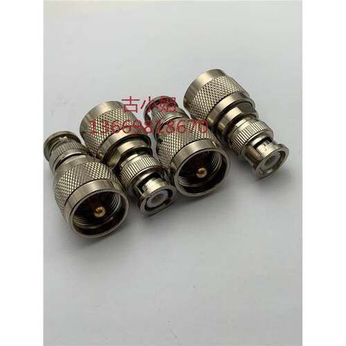 射频馈线转接头 UHF/BNC-JJ SL16公头/BNC公头 射频信号90度弯头