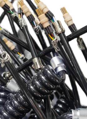 M12系列 FGG 1B 312 CLAD72Z 12芯接头焊接线缆 信号电源屏蔽线