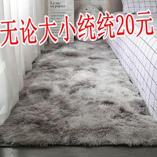可爱长方形地毯客厅卧室定制北欧风床边简约满铺ins现代家用地垫