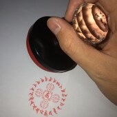 自动出油 定制 大光明咒轮印 印章直径