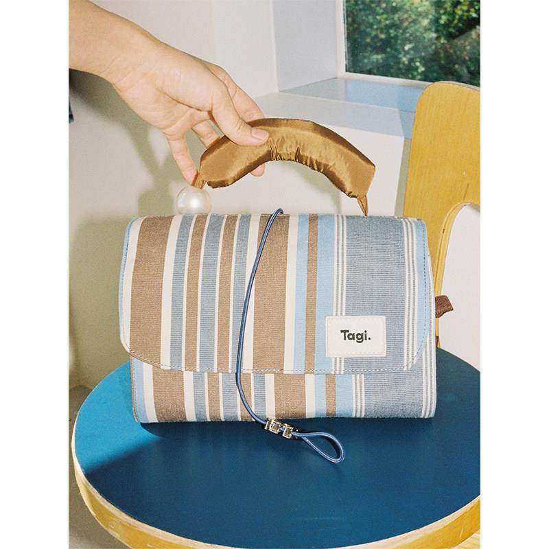 Tagi.哈兜蛋卷收纳包可爱便携可拆卸撞色旅行洗漱折叠小众大容量,收纳整理,化妆包,淘宝优惠券,粉丝福利购,淘宝优惠卷