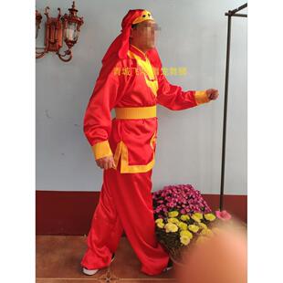 舞龙服舞龙服装演出服装 敲锣打鼓服装 绣龙服 锣鼓服装演出服装