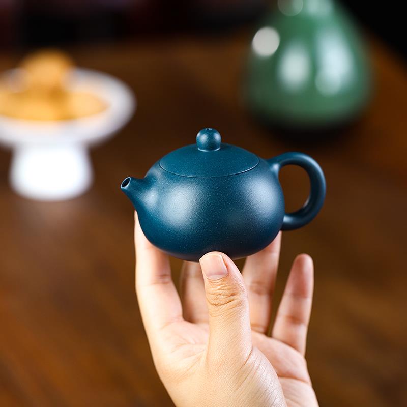 小容量紫砂壶原矿民国绿泥纯手工功夫茶具泡茶迷你宜兴茶壶西施壶