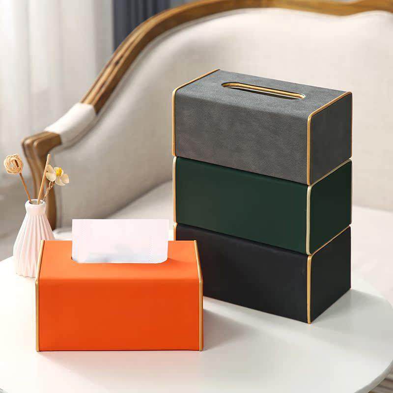 创意纸巾盒商业办公纸巾盒家庭客厅餐巾纸巾盒高端无障碍豪华定制