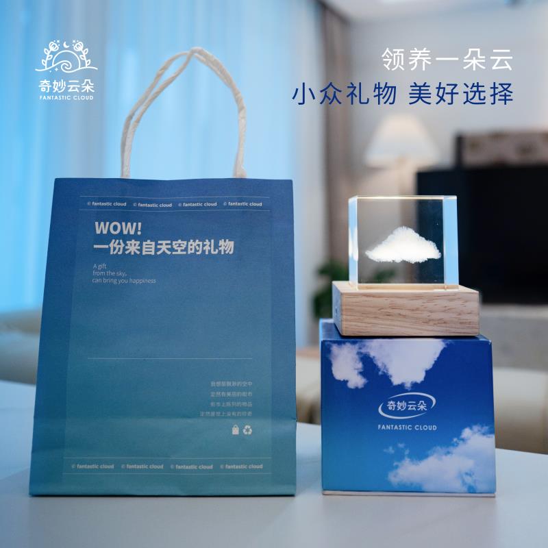 奇妙云朵治愈系创意桌面摆件小众高级生日礼物送朋友闺蜜礼盒装