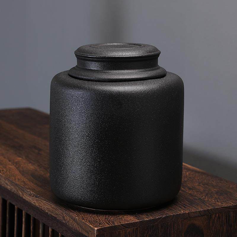 陶瓷大码茶叶罐大号一斤装密封储存散装醒茶罐红茶普洱空罐子家用