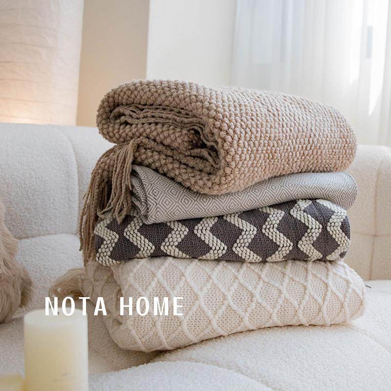 北欧风毛毯沙发毯双人盖毯单人披肩办公室午休毯民宿床尾巾针织毯,床上用品,休闲毯/毛毯/绒毯,淘宝优惠券,粉丝福利购,淘宝优惠卷