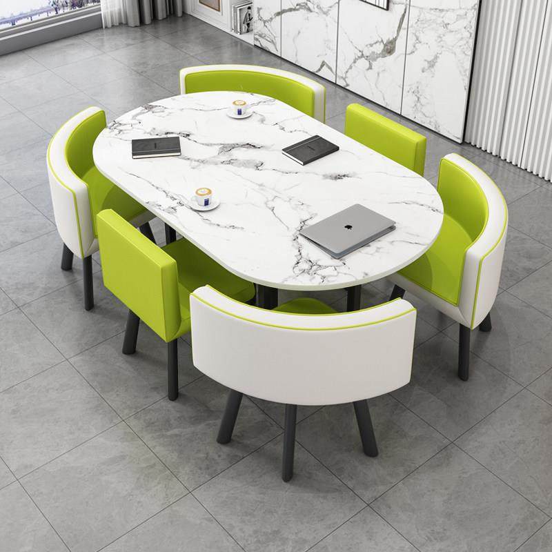 现代简约餐桌椅组合家用饭桌洽谈接待桌椅小户型椭圆形会议长桌,商业/办公家具,会议桌,淘宝优惠券,粉丝福利购,淘宝优惠卷