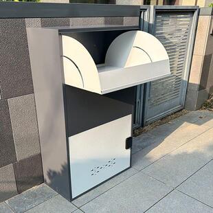 家用快递柜私人包裹自提柜室外门口投递箱带钥匙锁户外防盗收件箱