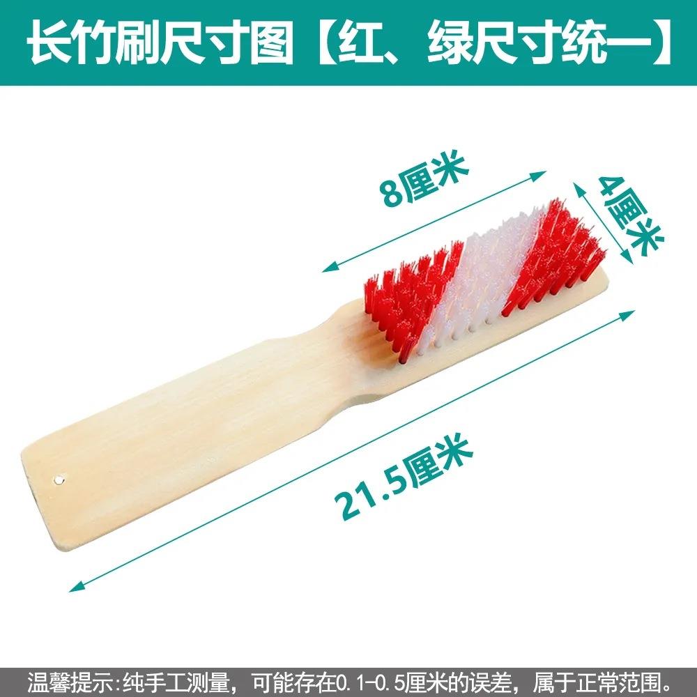 新款鞋刷子硬毛家用不伤鞋实木柄长柄多功能清洁刷洗衣刷板刷鞋图片