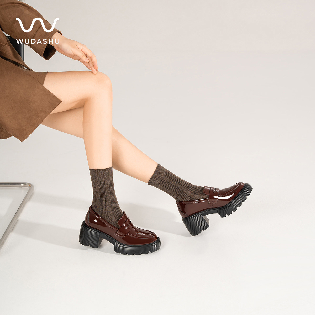 徐叔专享吴大叔2025秋冬百搭乐福气垫缓震经典小个子时尚真皮女鞋,女鞋,乐福鞋（豆豆鞋）,淘宝优惠券,粉丝福利购,淘宝优惠卷