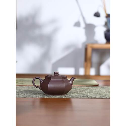 宜兴紫茶壶原产砂矿物砂纯手工大滨流坊30茶0毫升紫XAO中国壶茶具