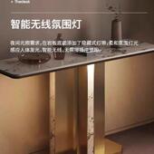 岩板设计师玄关桌靠墙别墅现代简约端景台酒店轻奢入户门厅玄关台