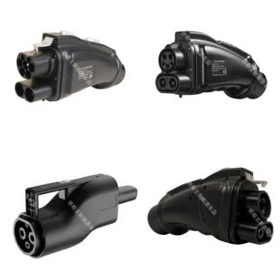 300A港车北上充电直流充电桩转换器GBT转CCS2国标转欧标快充