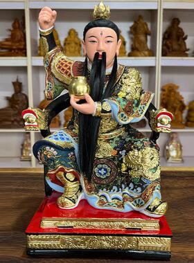 雷公雷神雷祖樟脑木雕九天英源雷胜普化天尊彩绘神像生长皇帝