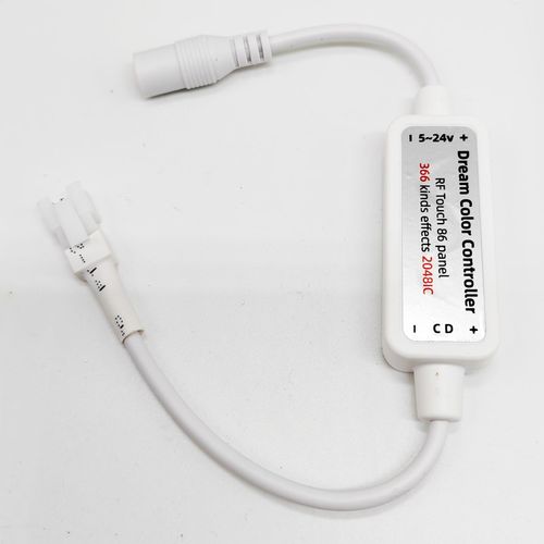 led跑马流水幻彩灯86面板可触摸RGB七彩2812全彩灯带控制器5-24V