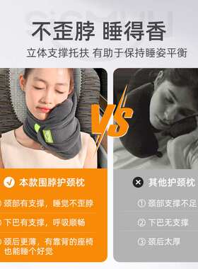 现货睡觉神器车上头枕火车硬座飞机长途高铁护颈u型枕旅行小枕头