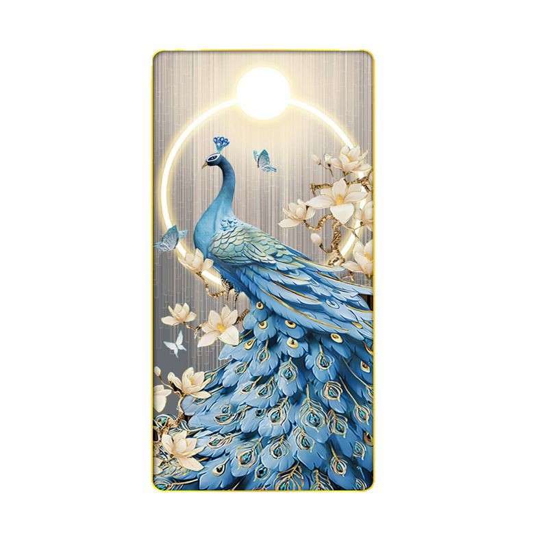 {活动价}CL-024孔雀玄关装饰画走廊过道挂画沙发落地画客厅装饰画图片