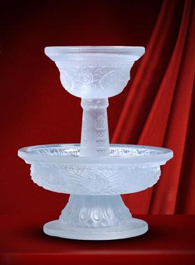 护法杯密宗供奉护法杯西藏民族用品佛前供奉摆件圣水杯琉璃护法杯