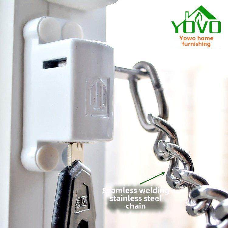 窗盾内外推窗锁儿童安全平开窗户防盗炼条锁塑钢铝合金门窗锁扣L1,基础建材,窗锁,淘宝优惠券,粉丝福利购,淘宝优惠卷