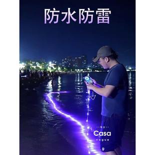 声控串灯防水户外气氛太阳能Led彩色闪光灯庭院室内装 饰夜市串灯