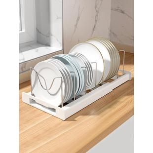 厨房储物架可伸缩柜分层锅盖组织者多功能家用菜架锅架