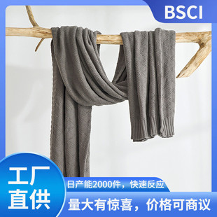 瑞景纺织一件代发针织毛毯子空调被沙发盖毯线毯批发摄影道具