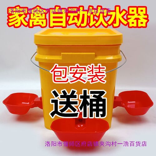 小鸡喝水饮水器喂鸡养鸡水碗鸭鹅鸽子食槽家禽鸡用自动喂水器