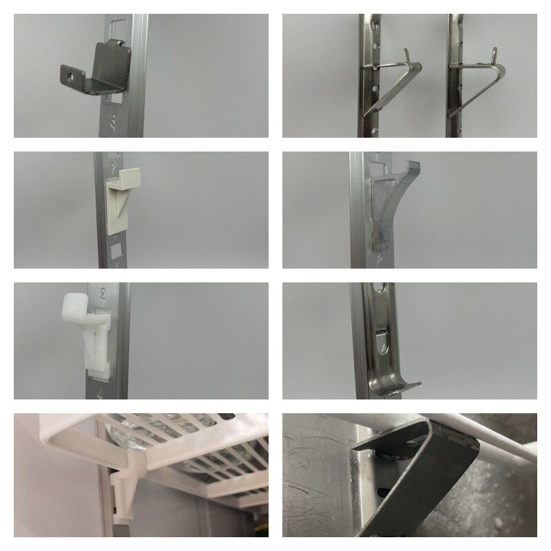 冷柜冰箱层板架支撑勾托架隔板铝展示柜夹卡扣不锈钢挂钩塑料卡子