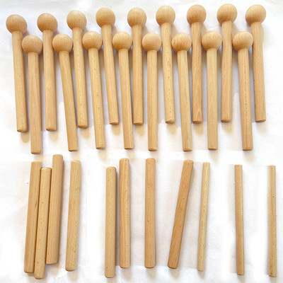 木棍洞洞板兼容板配件柴棒木棒榉木通用圆孔木质收纳挂钩插孔公寓