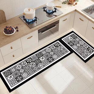 厨房地垫防油防滑可擦免洗专用硅藻泥吸水垫门口脚垫长条l型地毯