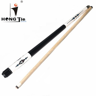 鸿杰台球厂家直销台球杆半枫木美式大头杆后把水标图案台球用品