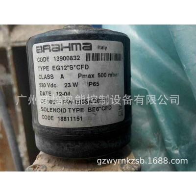 【实物】E7-L-A3C燃气电磁阀意大利巴拿马brahma