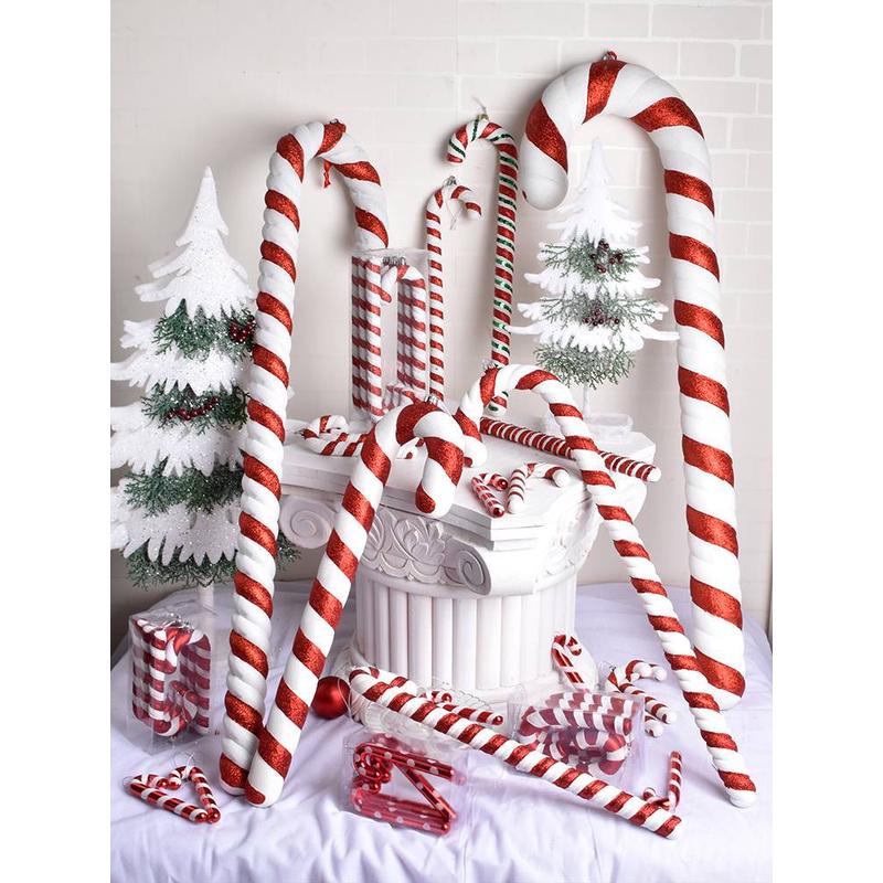Christmas ornaments ornaments red white green painted glitte