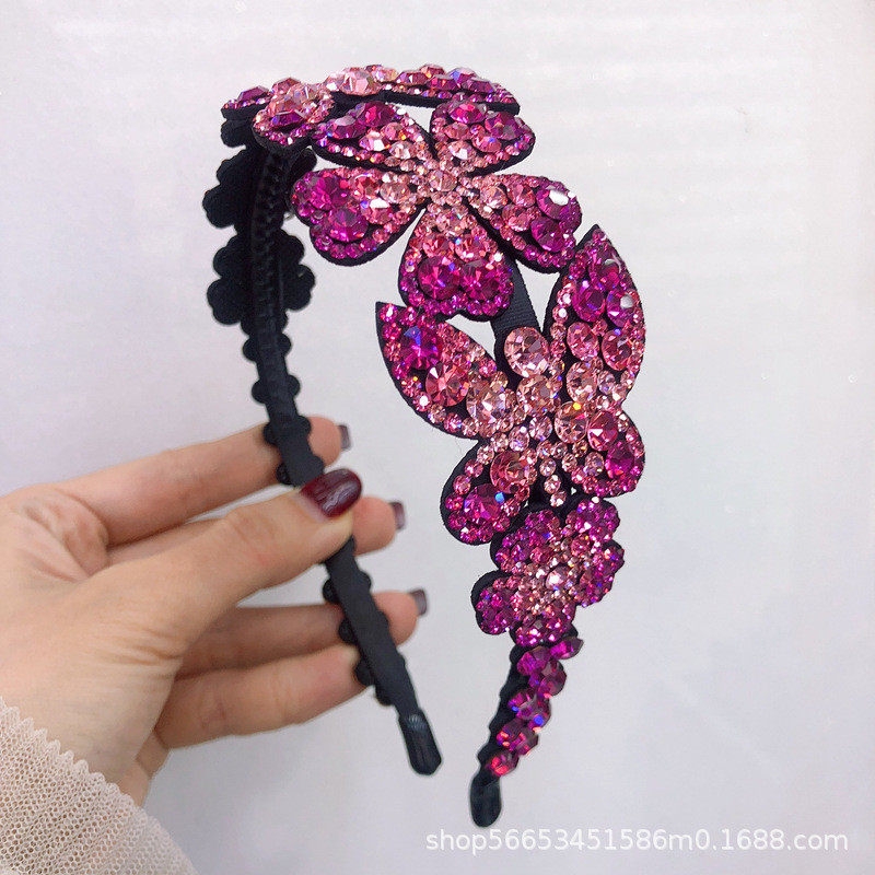 花开富贵捷克钻宽边花朵蝴蝶镶钻水钻压发卡发夹头箍发箍盘发盘头,饰品/流行首饰/时尚饰品新,发饰,淘宝优惠券,粉丝福利购,淘宝优惠卷