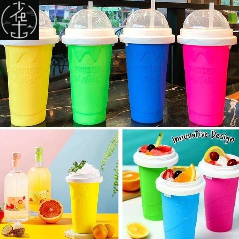 Quick-Frozen Squeeze Cup Slushy Maker Ice Cream Maker